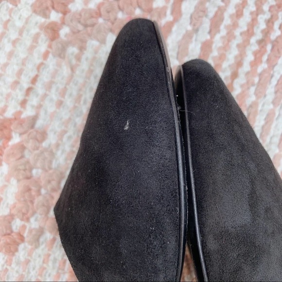 Black Jenni Kayne Olympia Suede Mules Rounded Toe Flats EU 35.5/US 5.5 - Picture 14 of 15